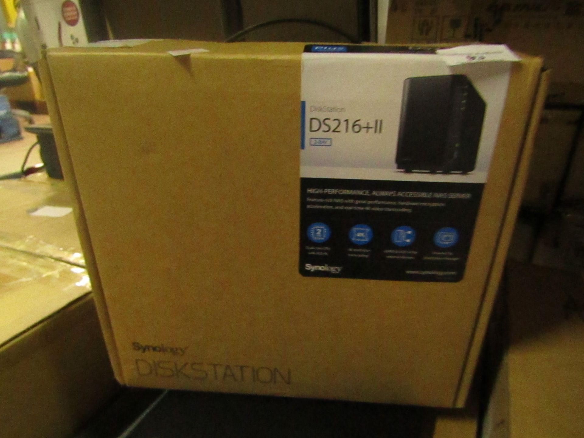 Synology Disk Station DS214 2-Bay Diskless NAS Server - SATA 3Gb/s, untested and boxed. RRP £264.99