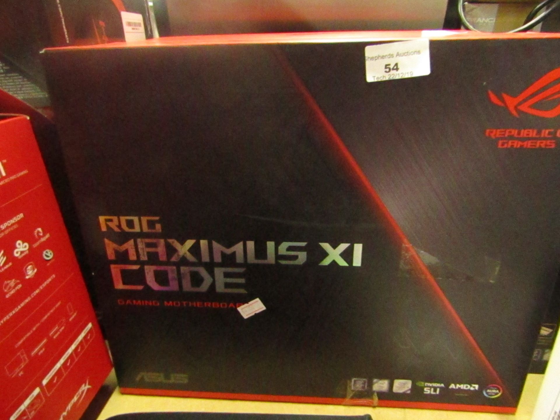 MSI Maximus XI Code gaming motherboard, untested and boxed. RRP £335.00