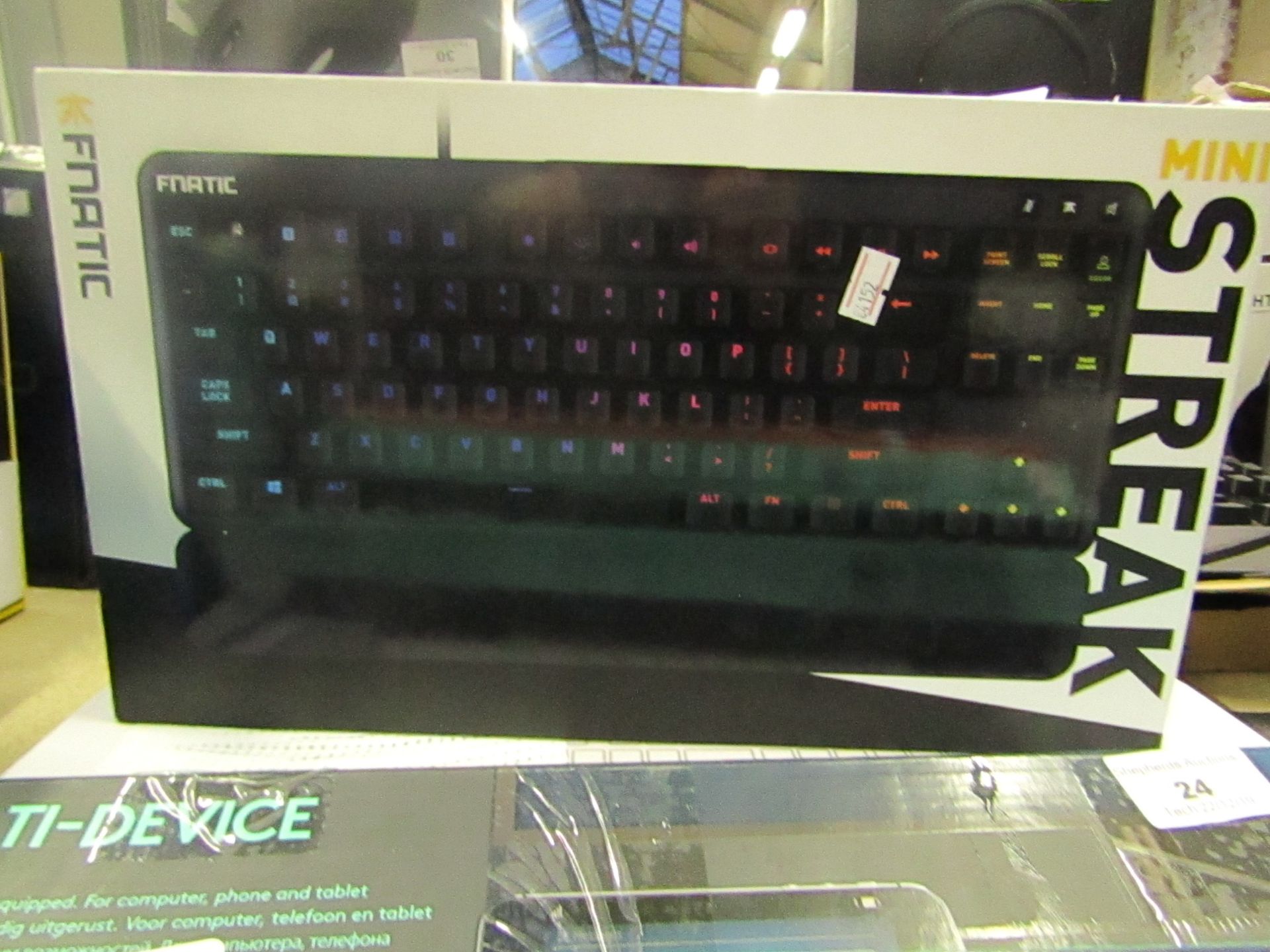 Fnatic Mini Streak keyboard, untested and boxed.