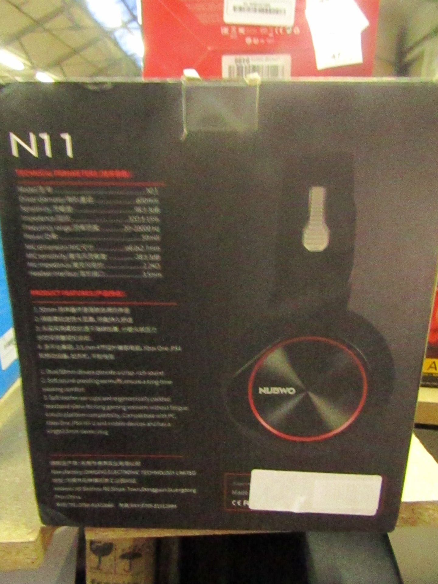 Nubwo N11 gaming headphones, untested and boxed.