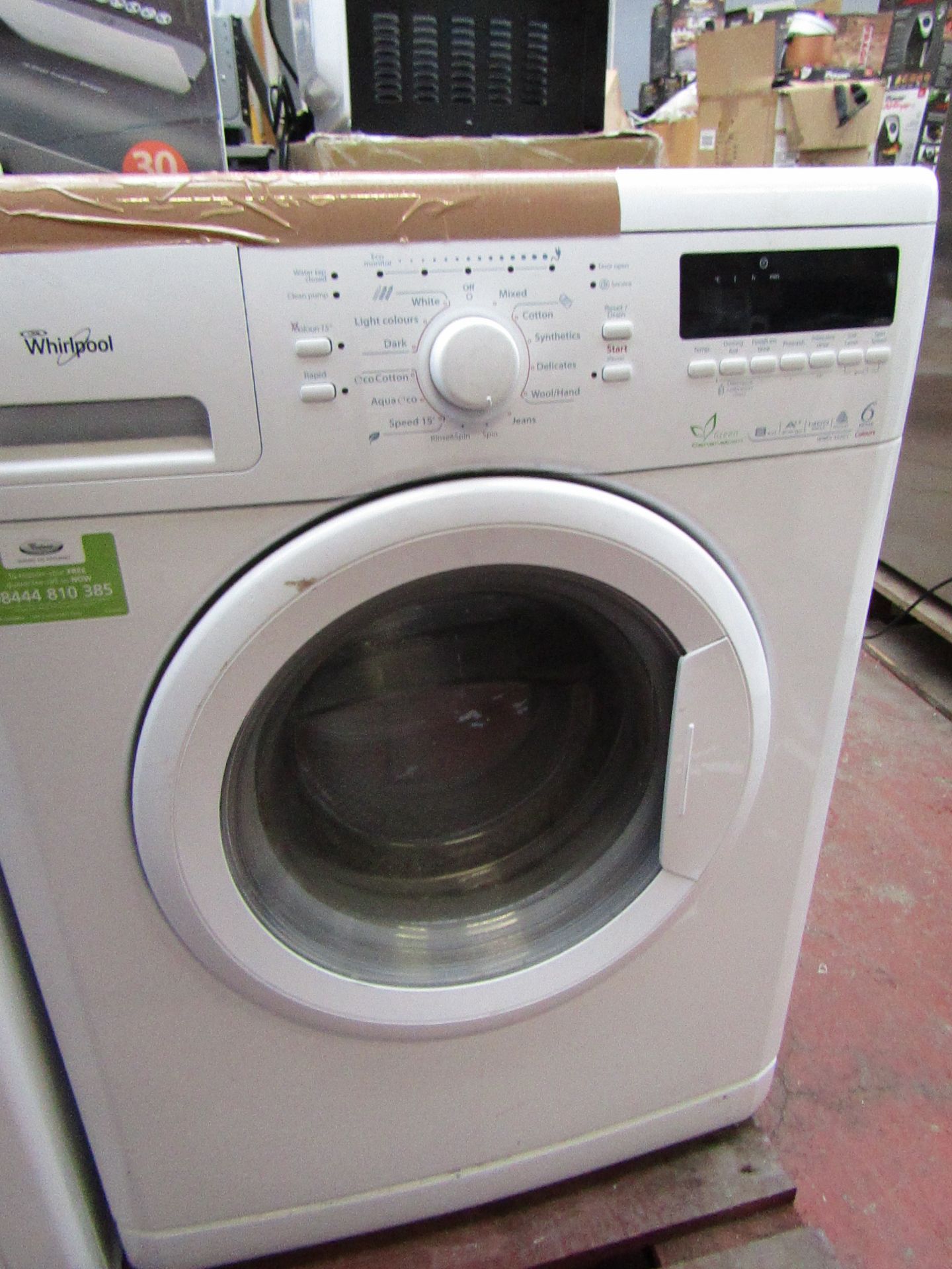 Whirlpool 1400 Rpm Wwdc 8420 / 2 Washing Machine A++ - powers on and spins. RRP Circa £250:00