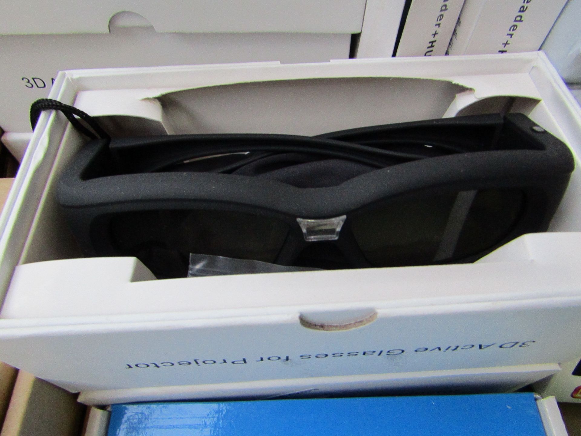 2 Boxes of 3D Active Glasses for Projector, new & Boxed.