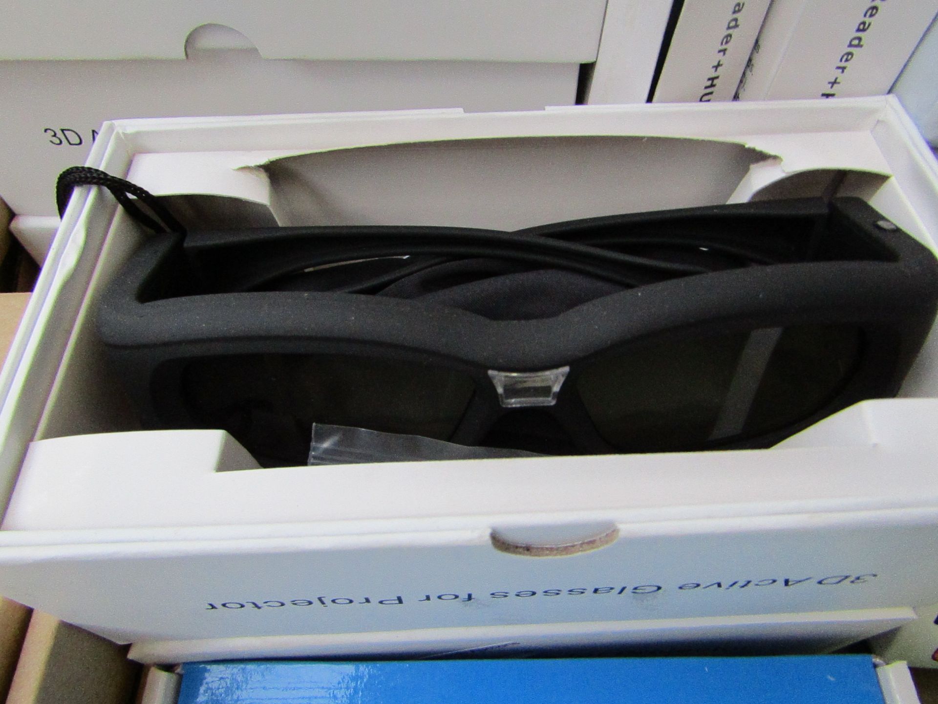 2 Boxes of 3D Active Glasses for Projector, new & Boxed.