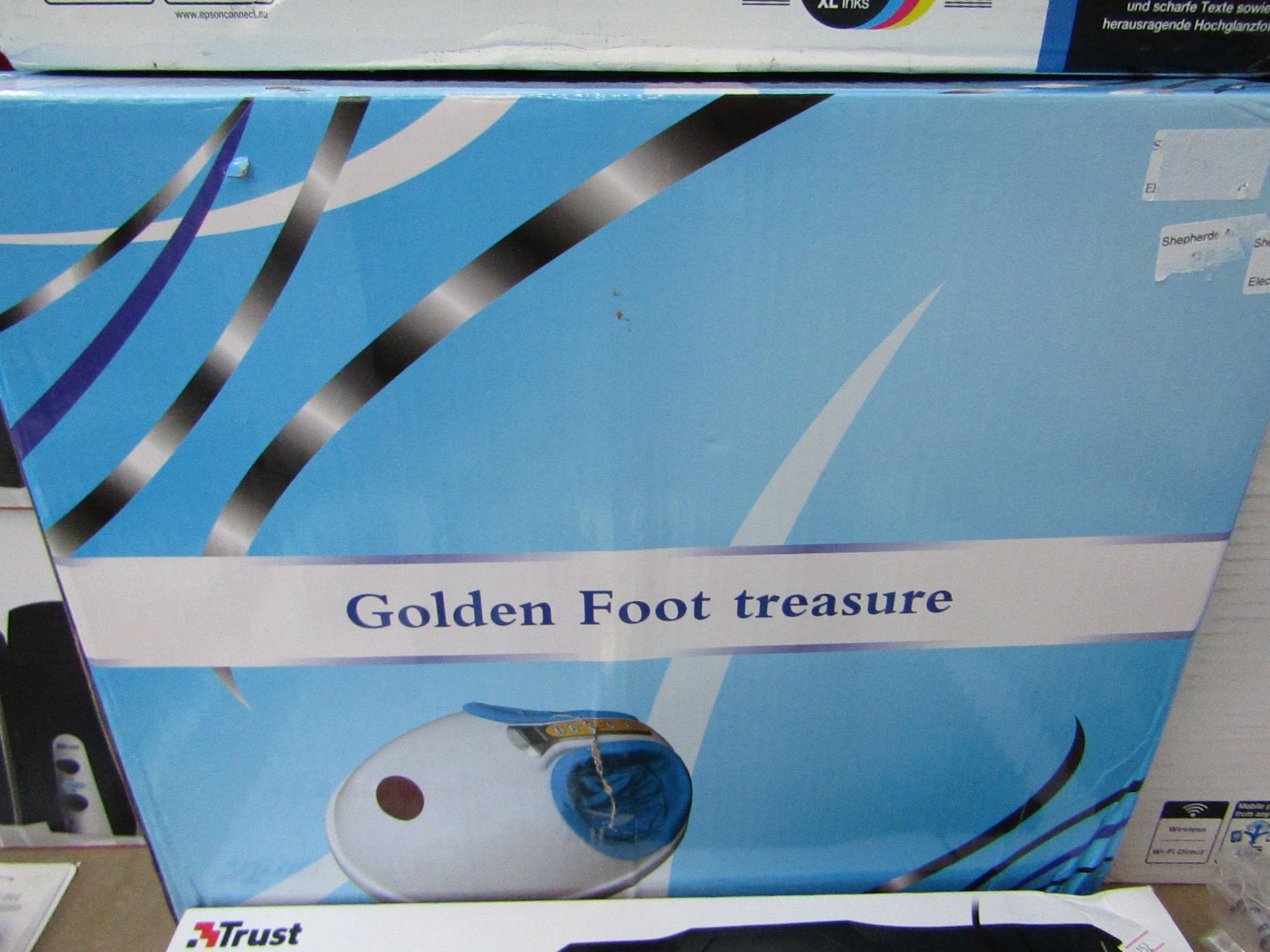 Golden Foot Treasure, unchecked and boxed.