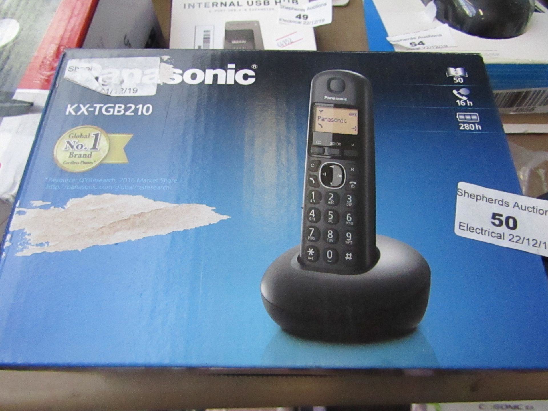 Panasonic - KX-TGB210 - Digital cordless house phone, unchecked and boxed.