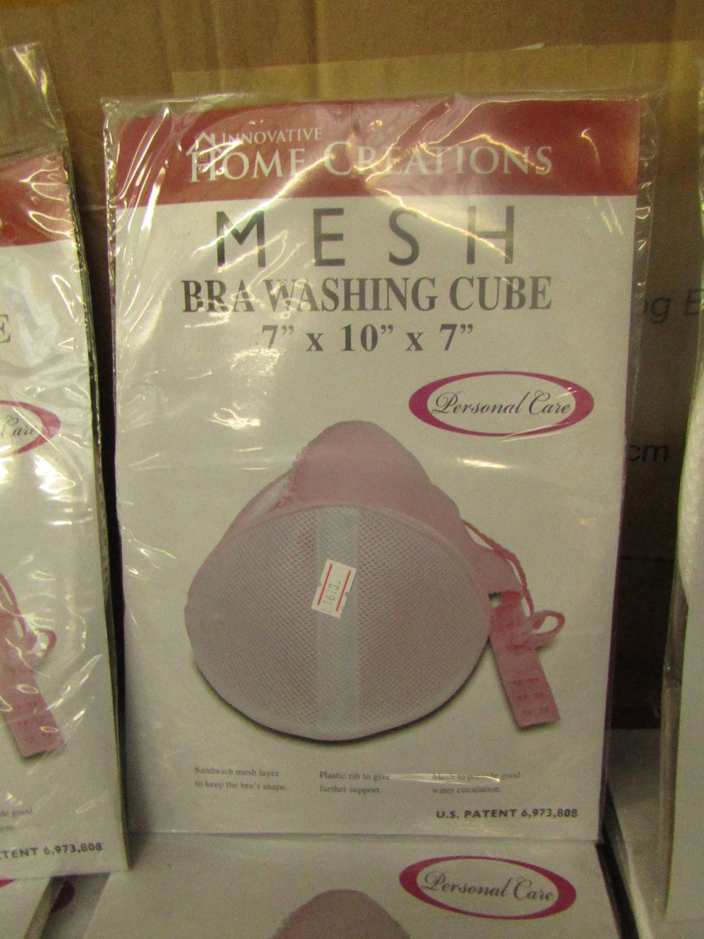 6X Home creations - Bra mesh washing cubes (pink) all packaged. RRP Circa £2.99 Each.