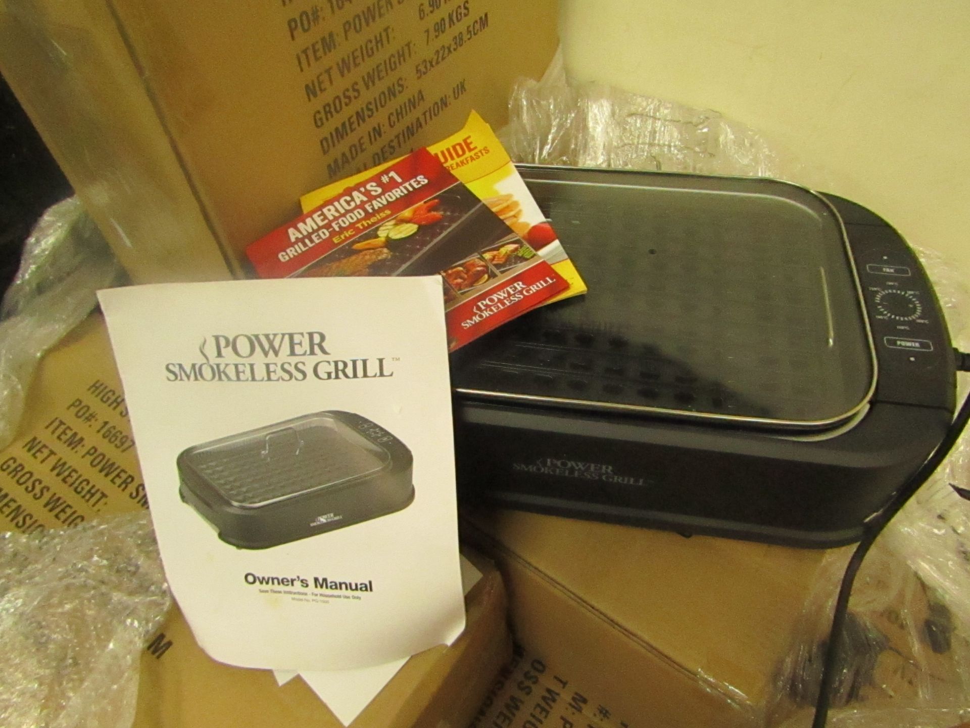 Power Smokeless Grill , Untested and boxed | SKU - | RRP œ79.99 | Please note these items cannot be