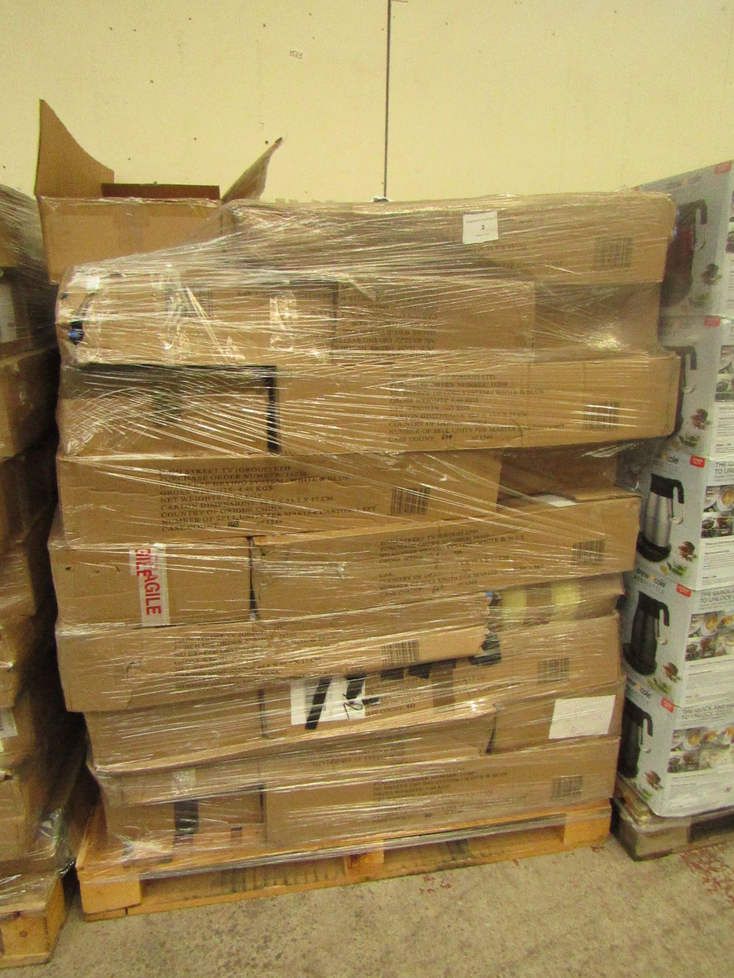 pallet of 36 x Nu Breeze Drying Systems , unchecked and boxed | SKU -  | RRP £59.99 | total lot