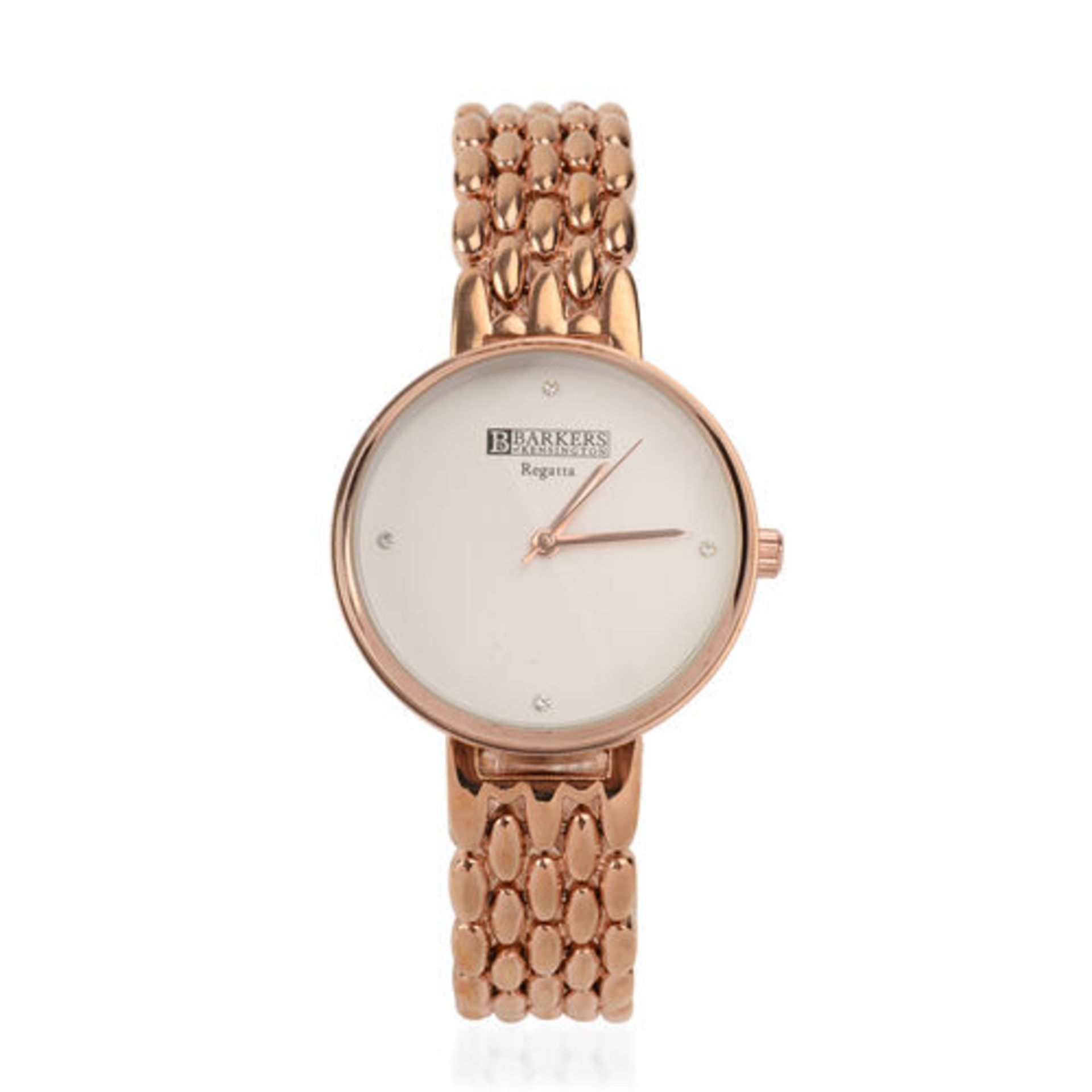 Barkers of Kensington Regatta White Face with Crystals Women's stylish Watch, new and boxed.