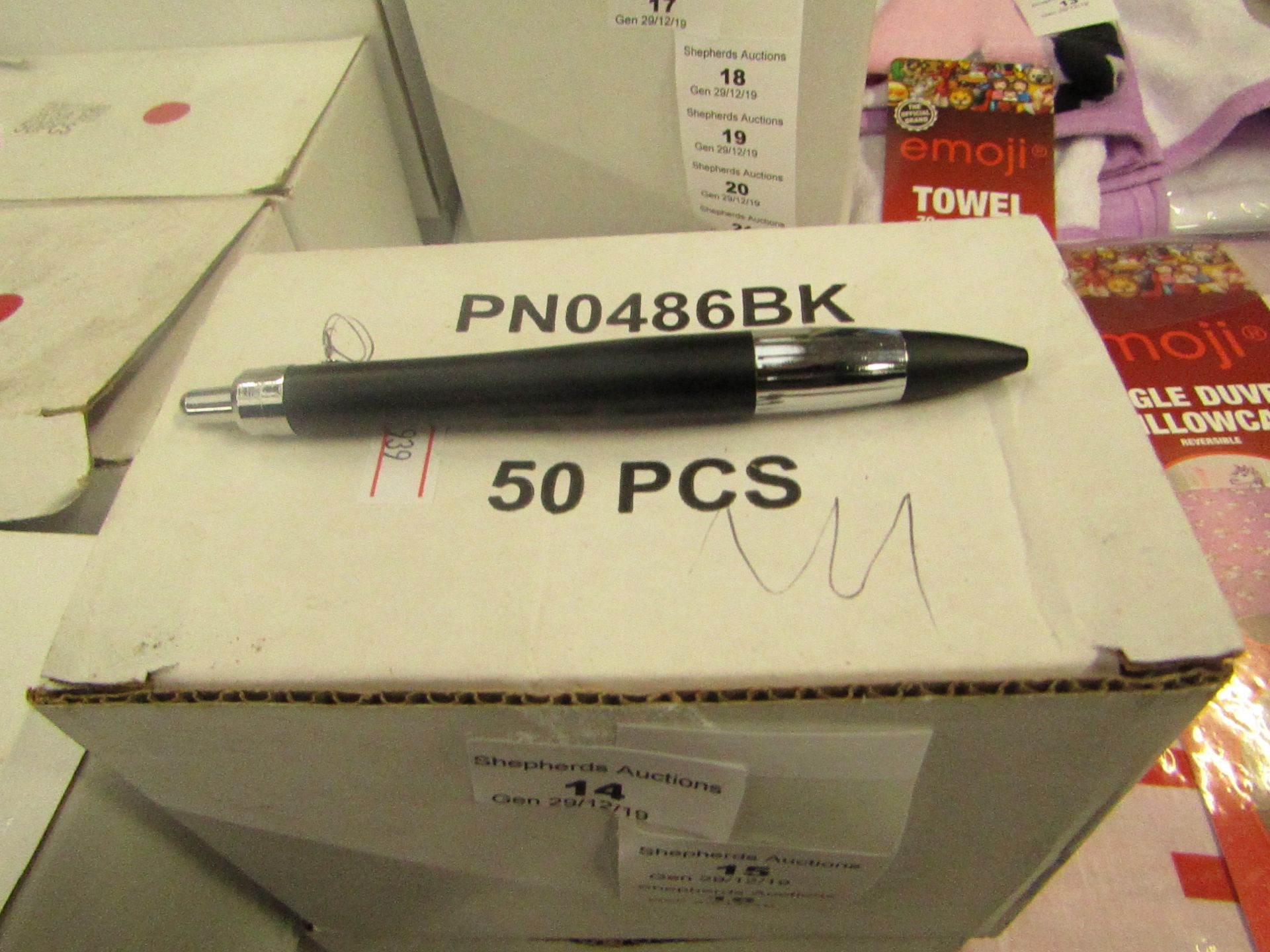 box of 50 Pens unchecked