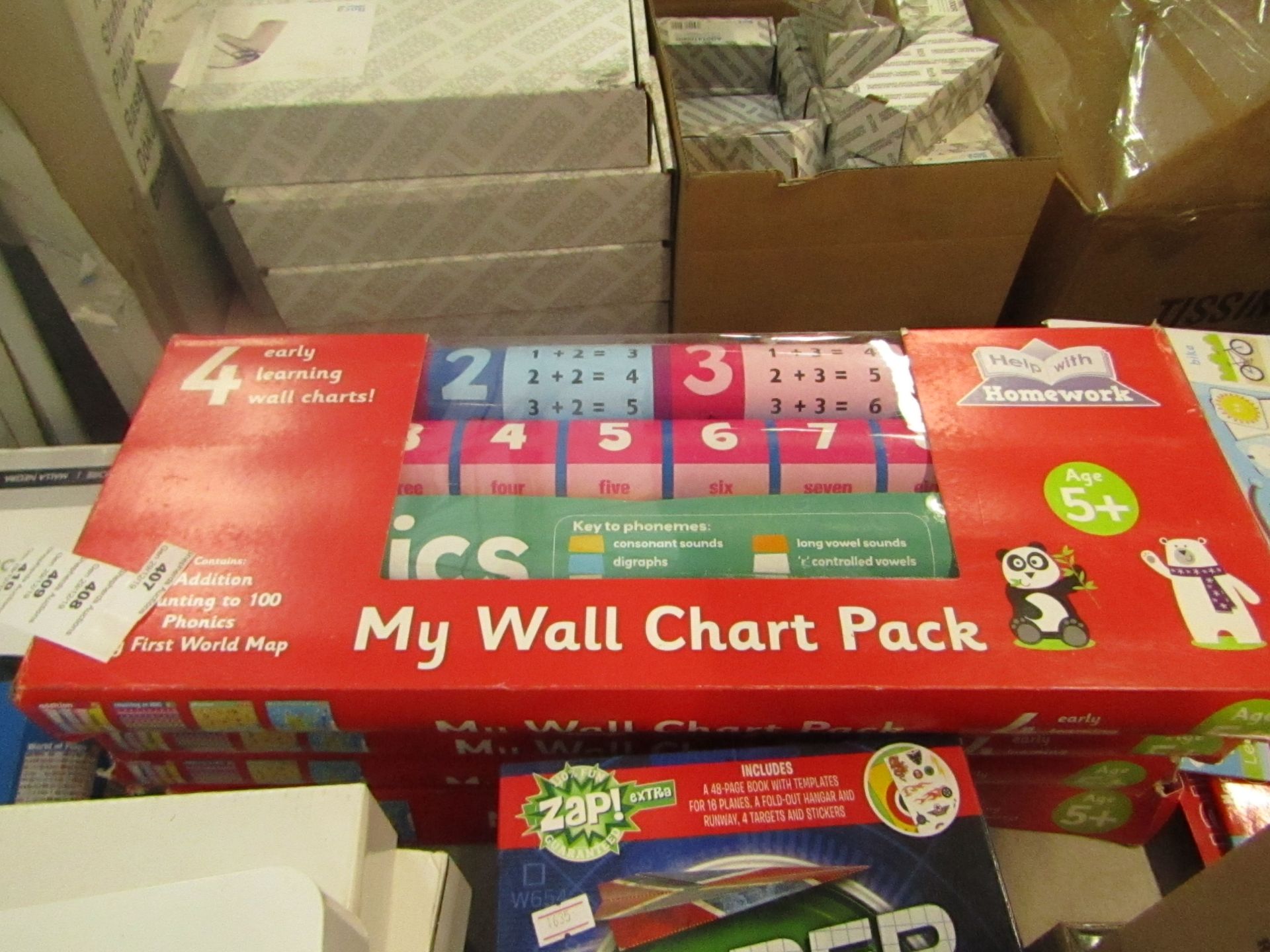 Help with Homework "My Wall Charts" 5+ new & packaged (packaging not perfect)