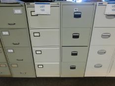 (2) Steel 4 drawer filing cabinets