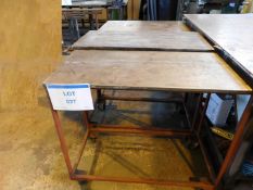 Quantity of various size trolley tables