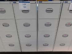 (2) Steel 4 drawer filing cabinets