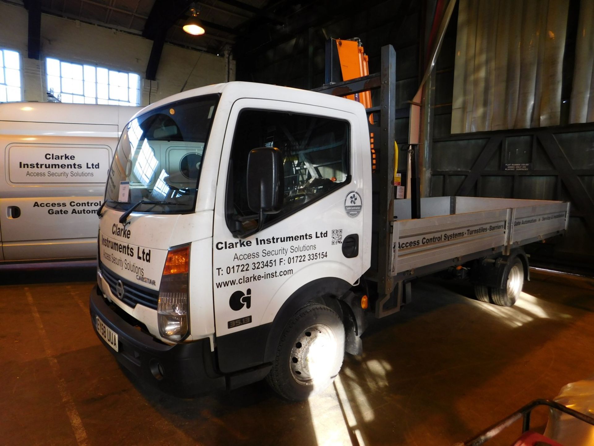 Nissan Cabstar drop side truck, Registration No. EY58 UUA - Image 2 of 8