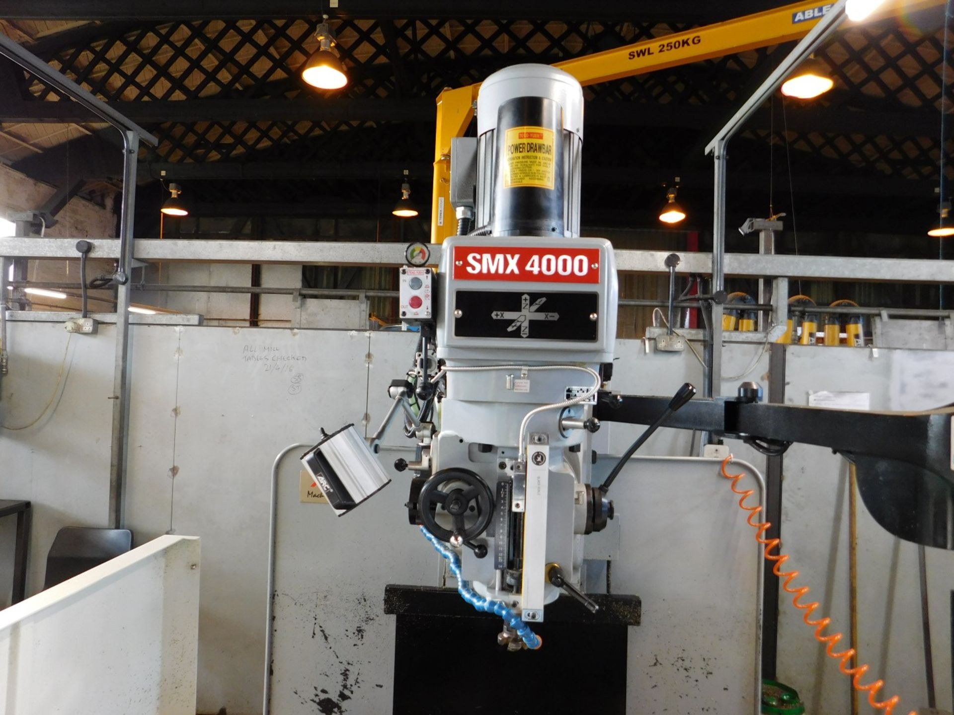 XYZ Machine Tools Type: SMX4000 turret head milling machine - Image 3 of 11