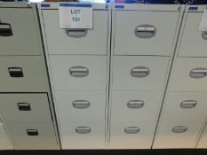 (2) Steel 4 drawer filing cabinets