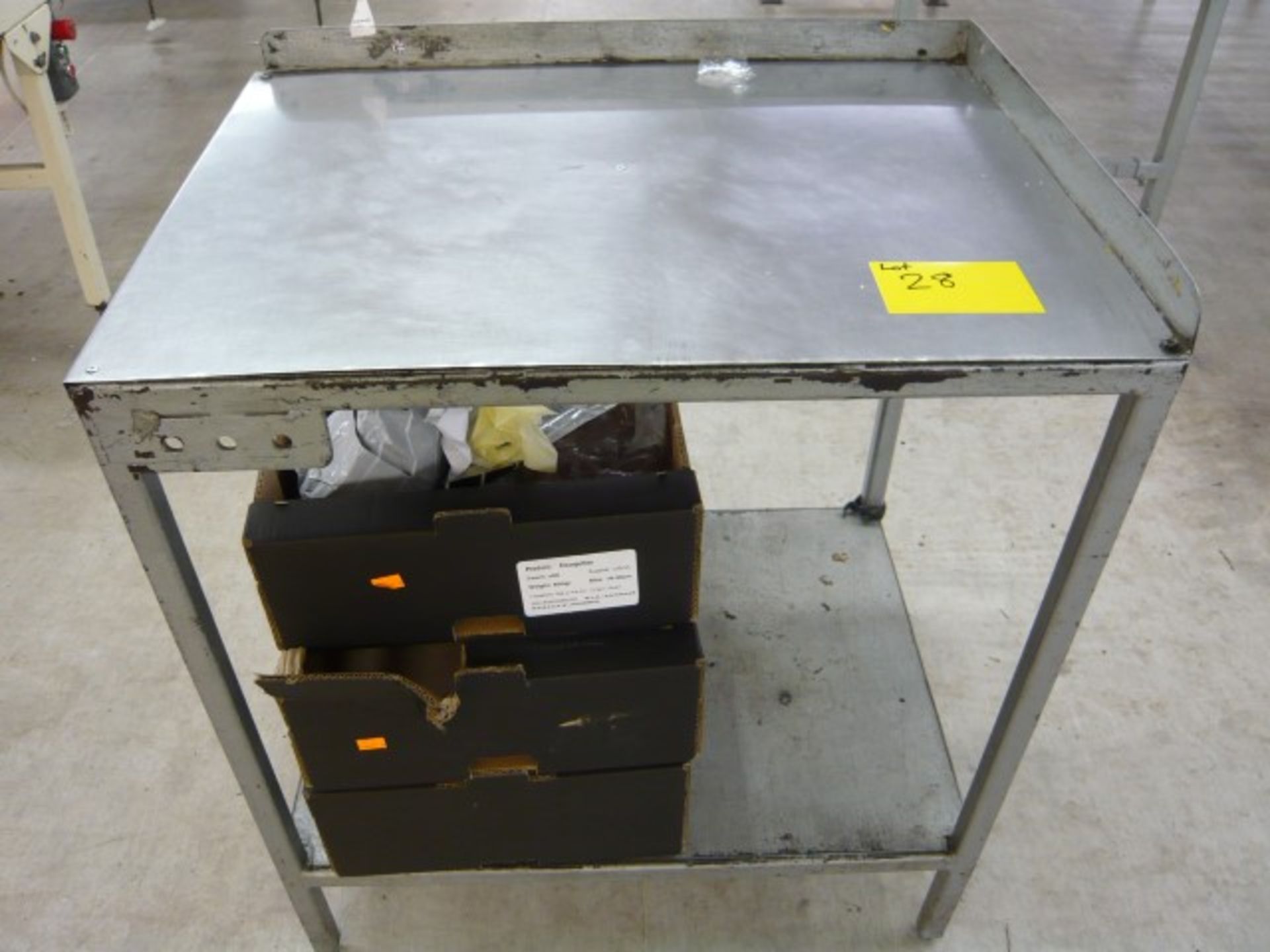 (6) Stainless steel topped packing station tables - Image 3 of 6