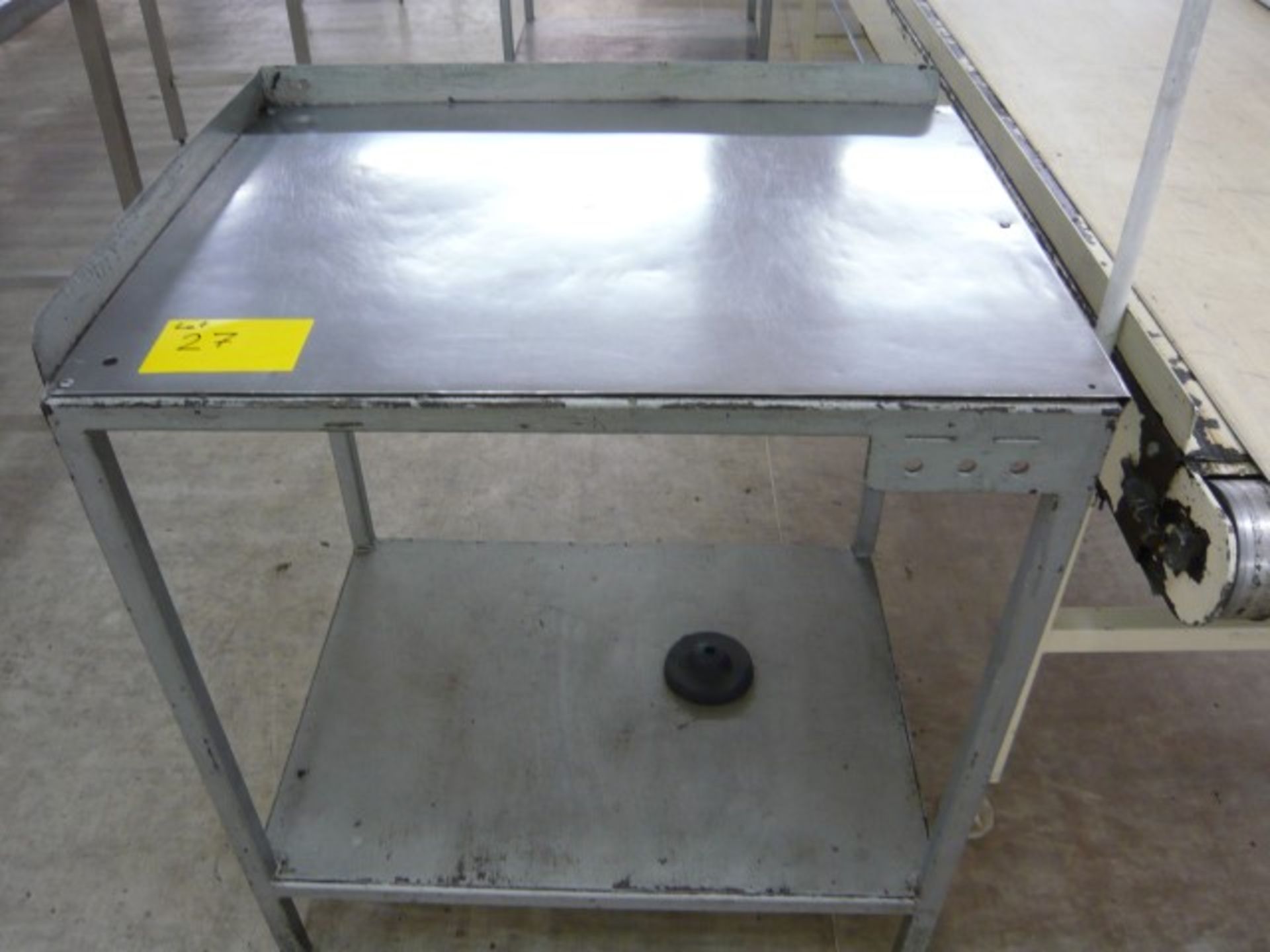 (6) Stainless steel topped packing station tables - Image 4 of 6