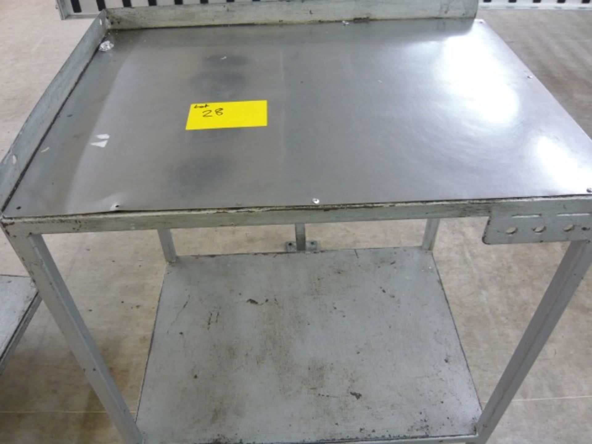 (6) Stainless steel topped packing station tables - Image 2 of 6