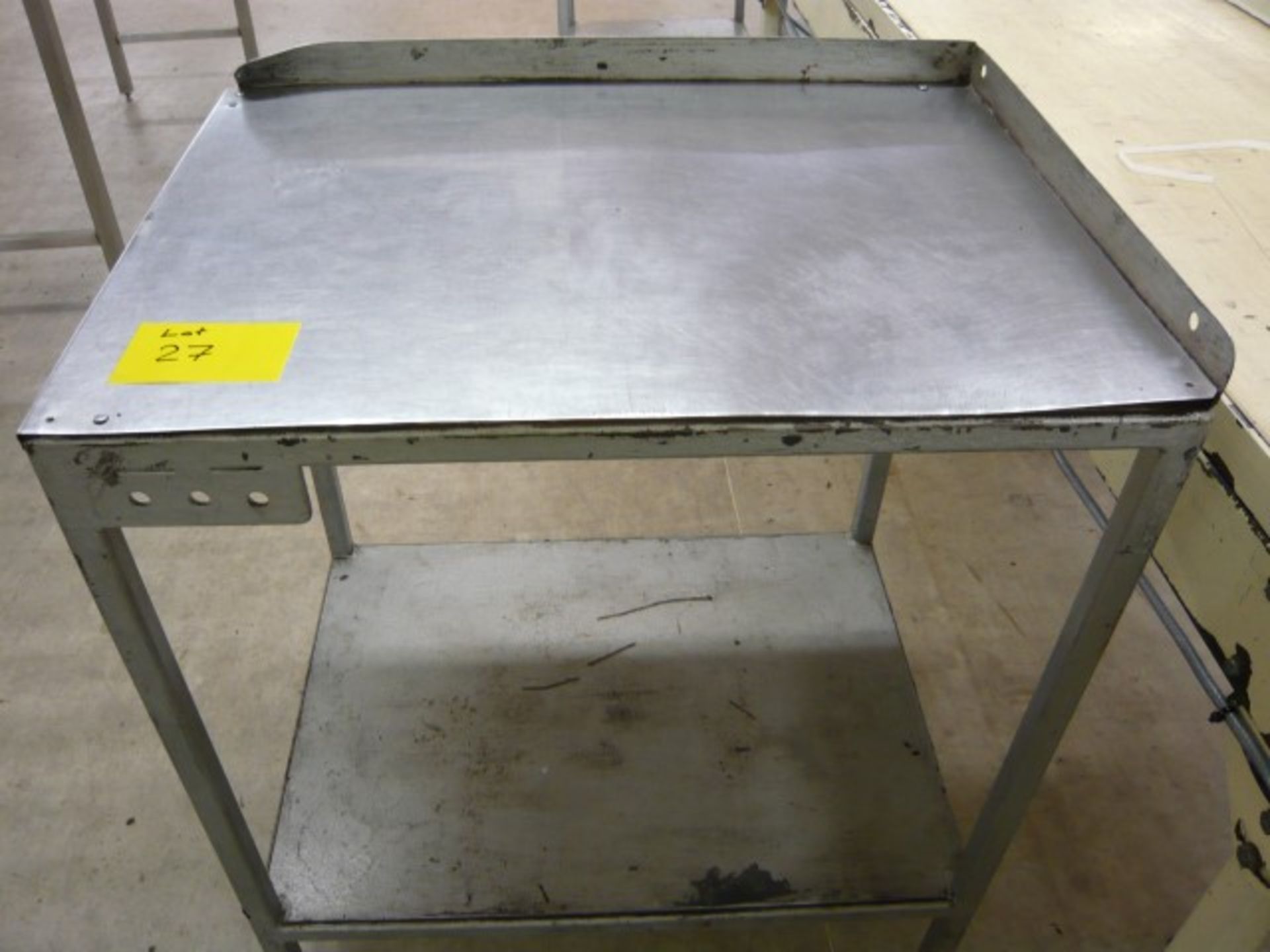 (6) Stainless steel topped packing station tables - Image 5 of 6