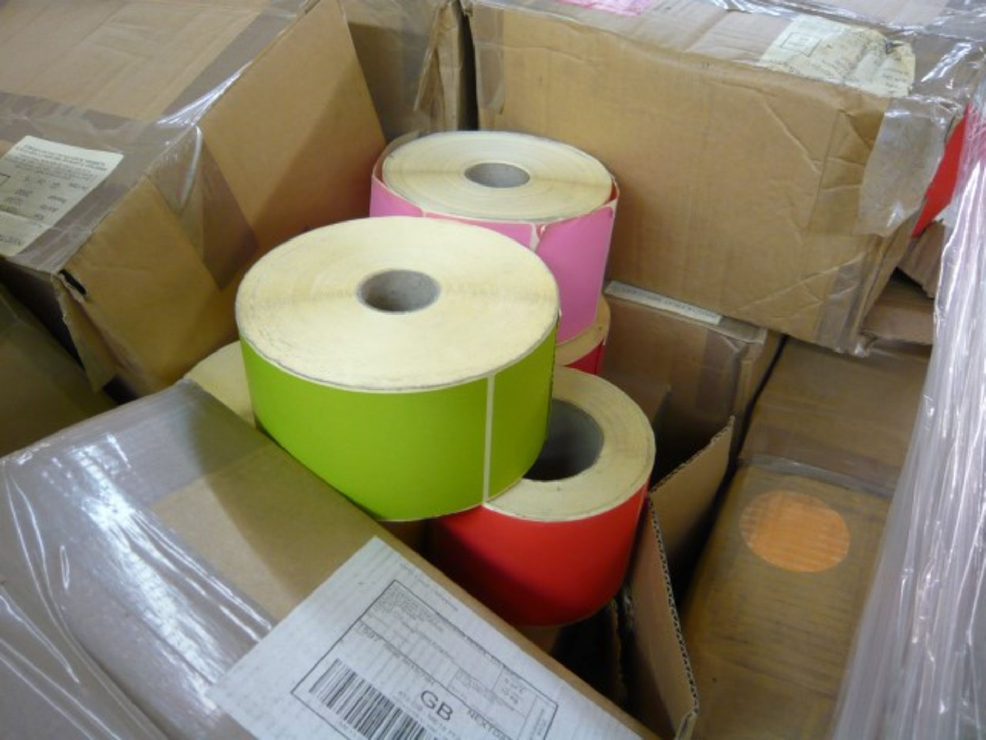 (3) Pallets of various coloured labels as lotted - Image 2 of 4