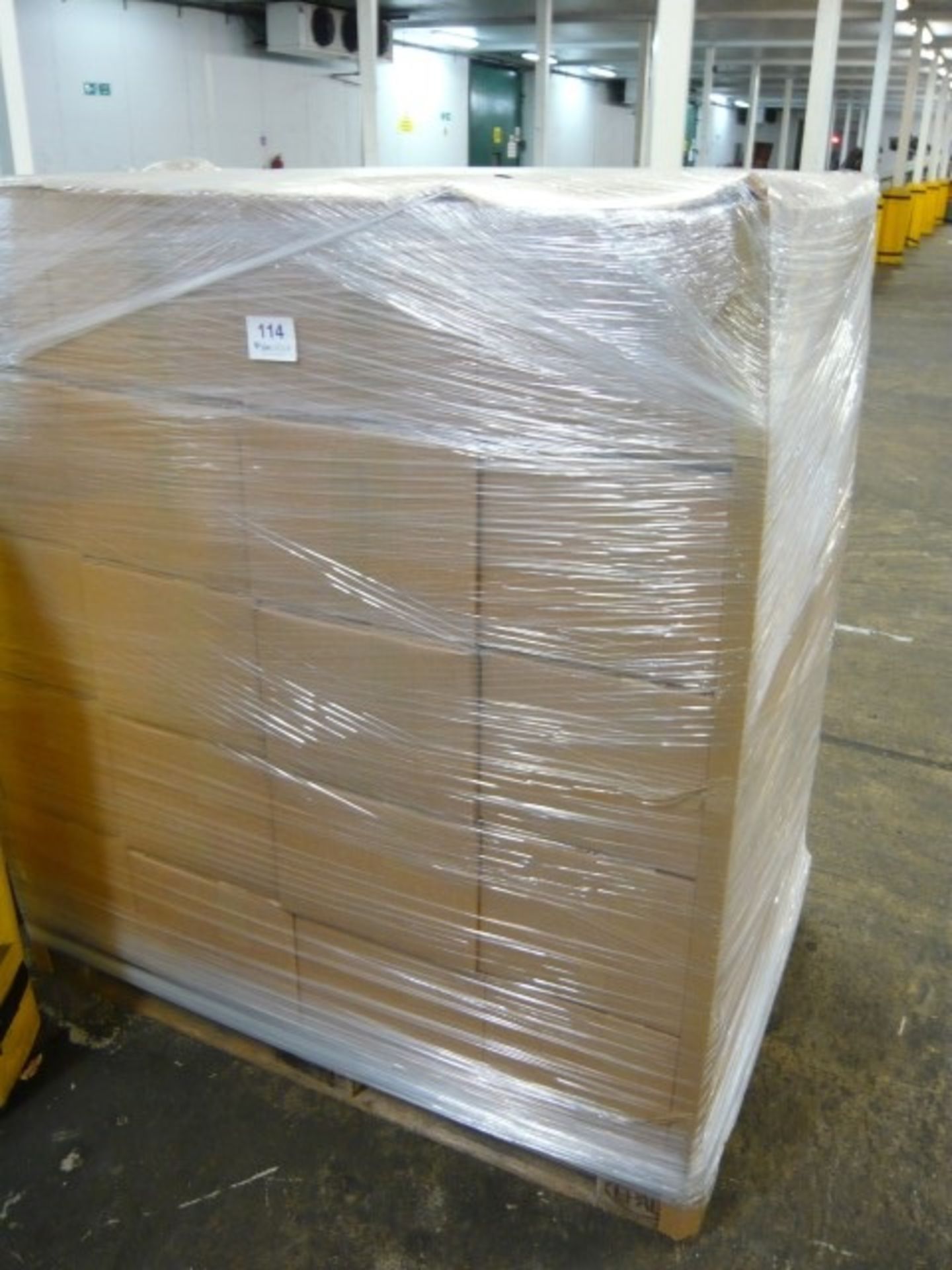 (49) Boxes of palin white labels (69 x 62mm)