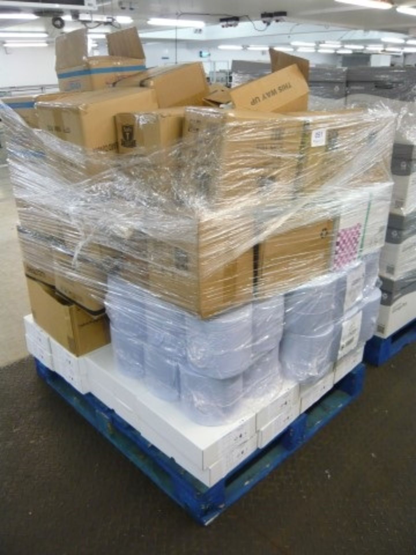 Pallet of various consumables