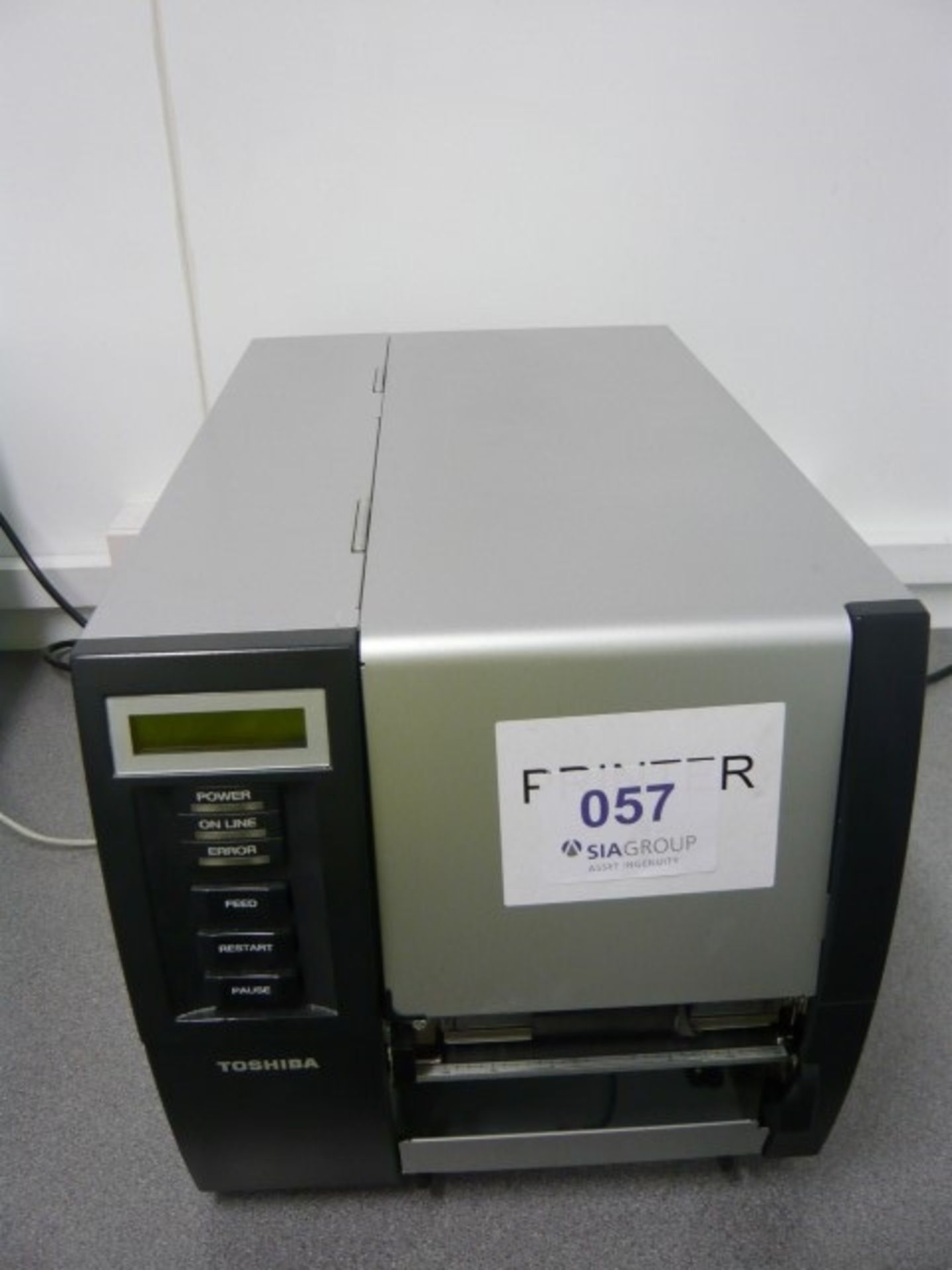 Toshiba Model B-SX5T-TS22-QM-R barcode label printer