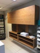 Set of Floating Maple Cabinets & Shelving Units