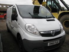 Vauxhall Vivaro 2900 CDTi LWB panel van, Registration No. DN61 FLK