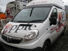 Vauxhall Vivaro 2900 CDTi LWB panel van, Registration No. AP02 PLE