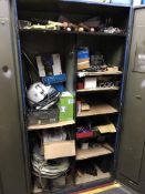 Steel Cupboard & Contents