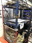(2) Large Steel Stillages & Quantity of Steel Ropes and Hooks
