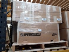 Pallet comprising (8) Superwinch EXP10i-12v-WR-RF-INT winch, Part no. S102737