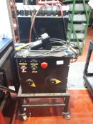 Voltage test machine on mobile stand