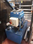 Hydraulic power pack with mounted Emmegi air-oil heat exchanger