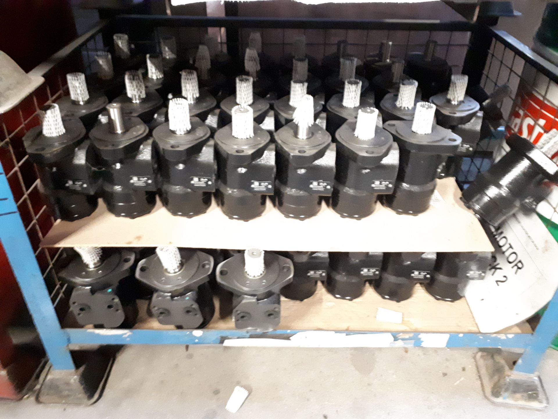 (Approx 130) Various Hydraulic motors (contents of three stillages)