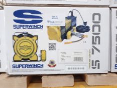 Superwinch S7500 Wire Rope Trailer winch, Part no. 1475300