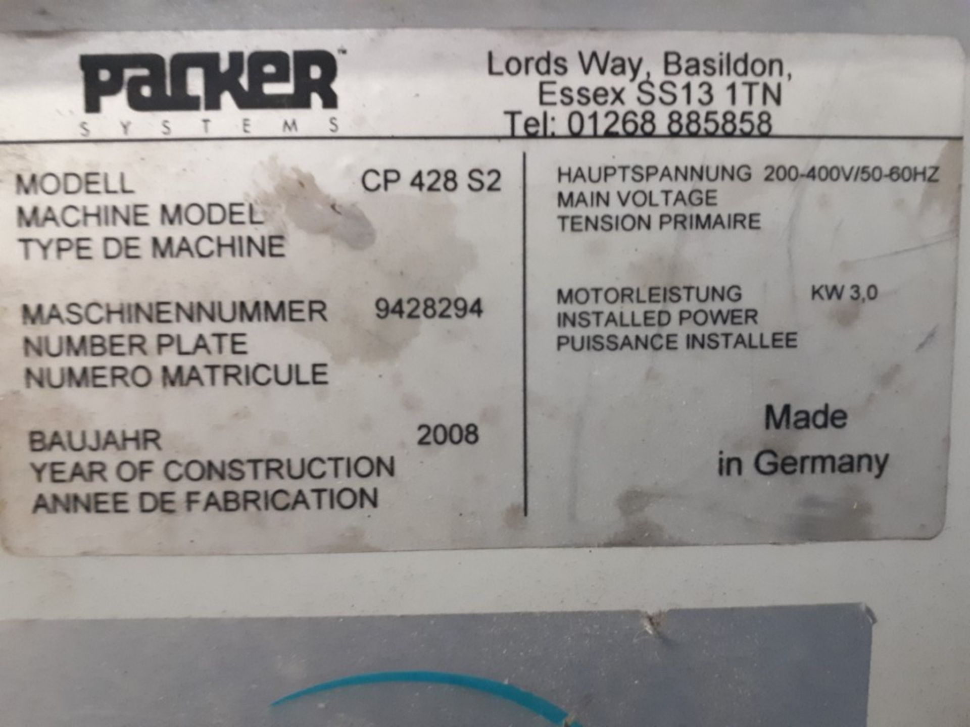 Packer CP428S2 cardboard carton shredder - Image 3 of 3