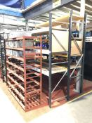 (2) Bays of Racking & (2) Steel Bin Shelving Units