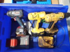 (3) Cordless drills