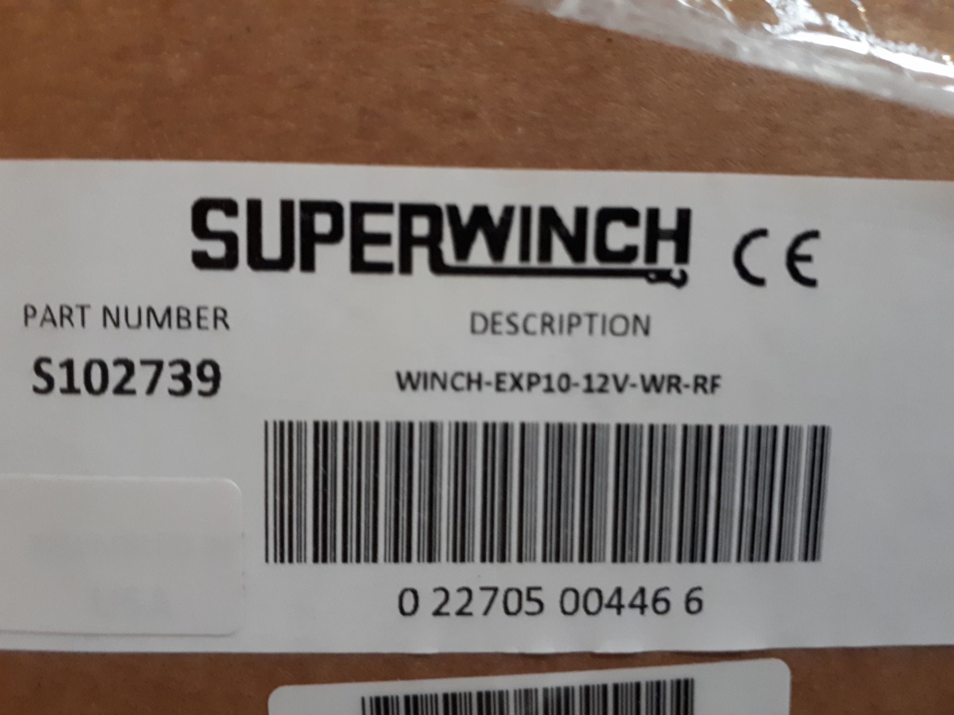 Superwinch EXP10-WR-RF 12 volt winch, Part no. S102739 - Image 2 of 2