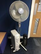 Oscillating Fan, Fan Heater & Mobile Radiator