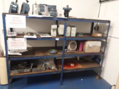 Assorted components & parts & boltless shelving