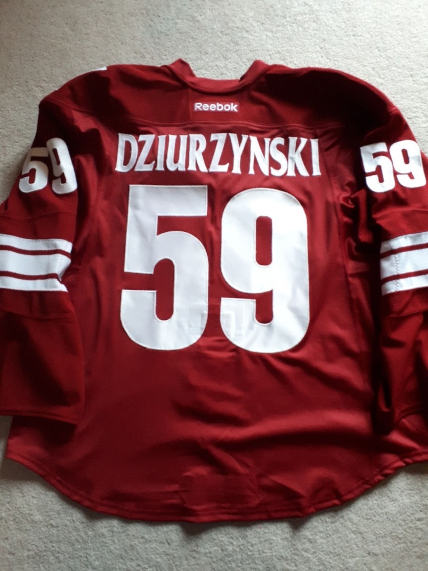 #59 Darian Dzuirzynski Game Worn Arizona Coyotes Jersey - Image 7 of 9