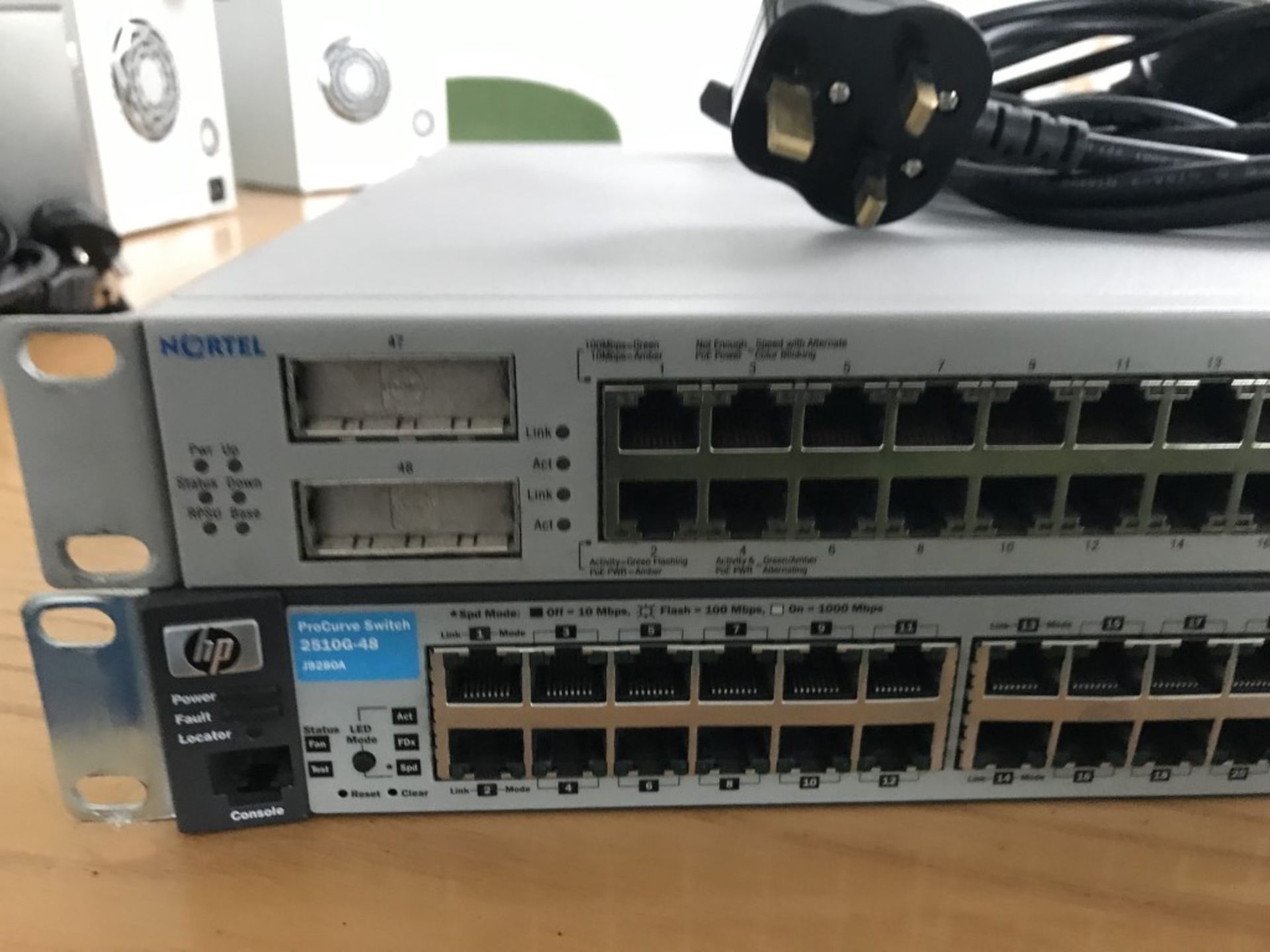 Nortel 470-48T-PWR & HP Procurve 2510G-48 Network switches - Image 2 of 2