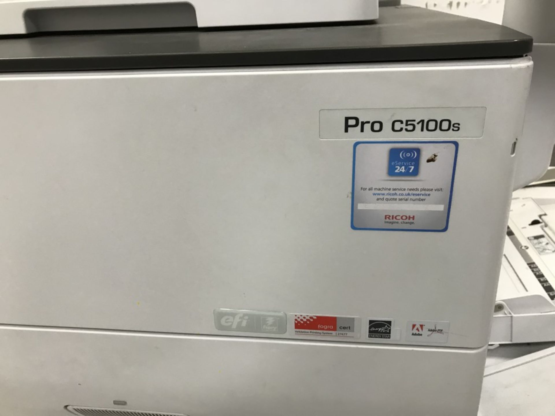 Ricoh Pro C5100S colour laser production printer - Image 4 of 5