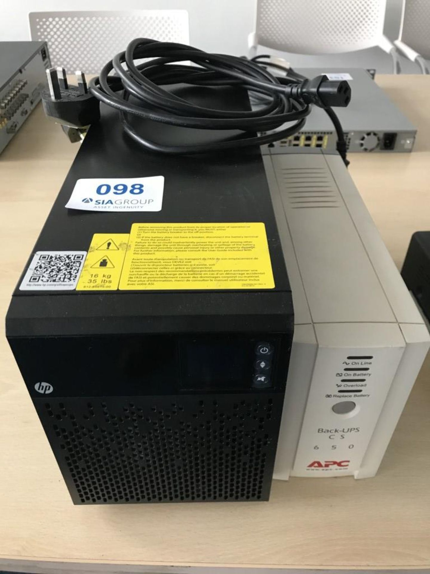 HP T1500 UPS & APC CS-650 UPS