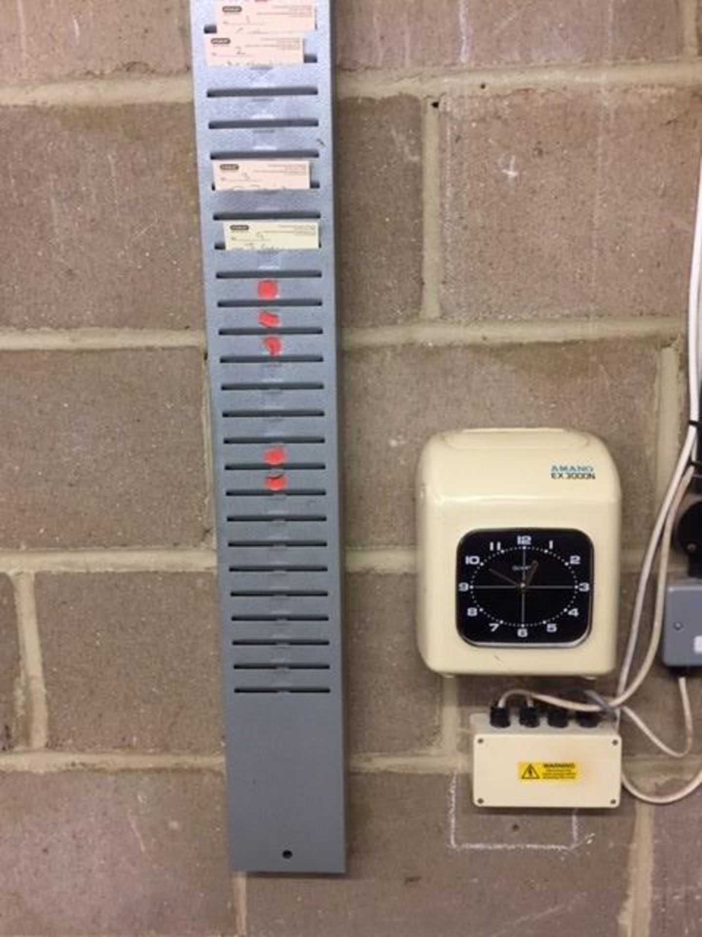 Amano EX3000N electronic time attendance register - Image 2 of 2